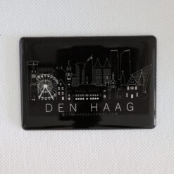 Magneet zwart Den Haag skyline