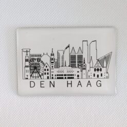 Magneet wit Den Haag skyline