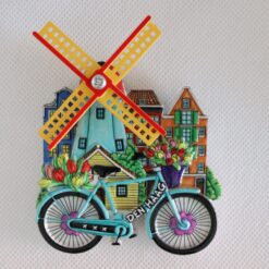 Magneet molen en fiets Den Haag