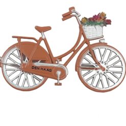 Magneet fiets oranje Den Haag metaal