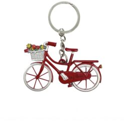 Sleutelhanger fiets rood Den Haag